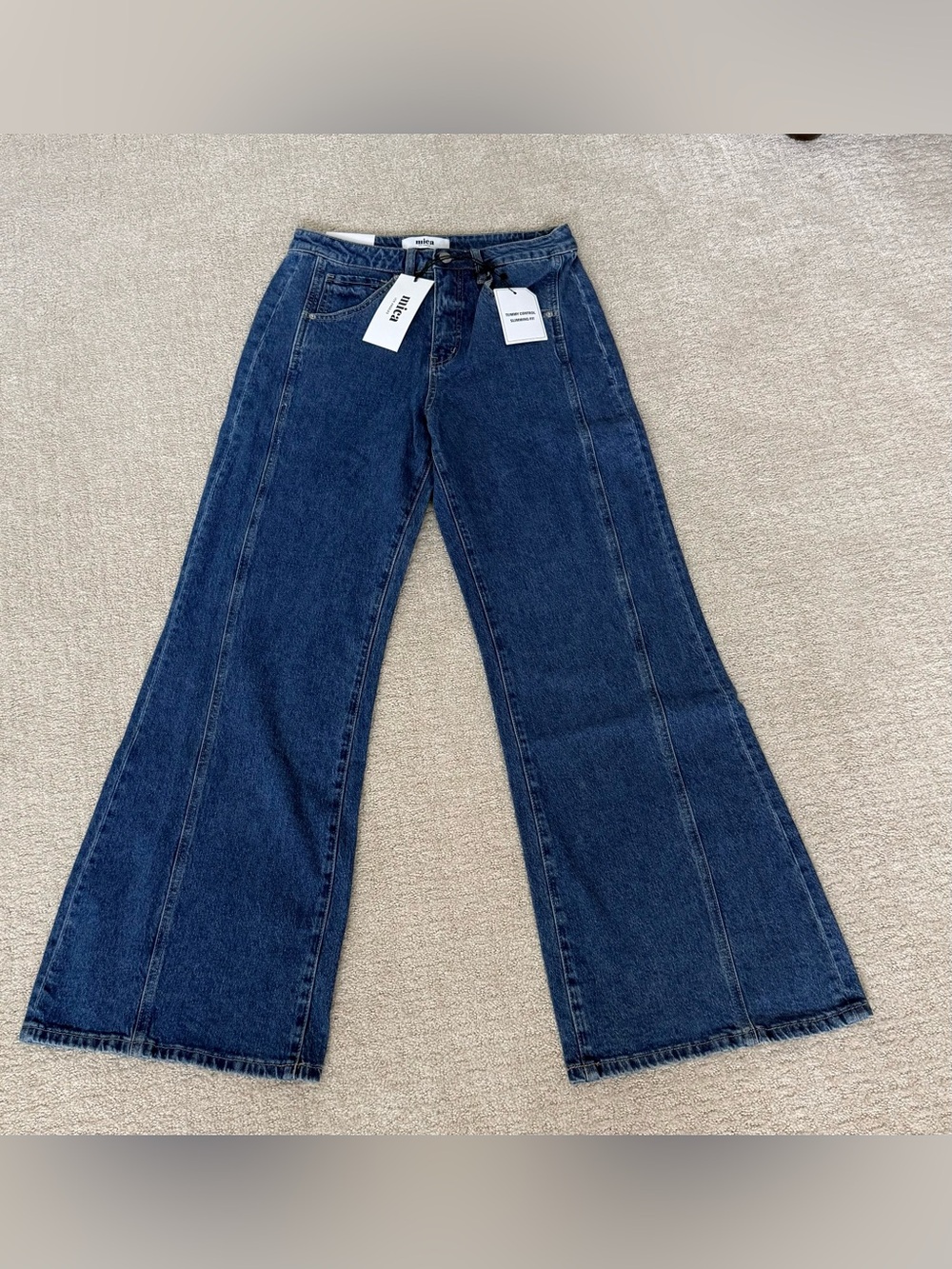 Mica Wide Leg Dark Blue Denim Jeans - 29